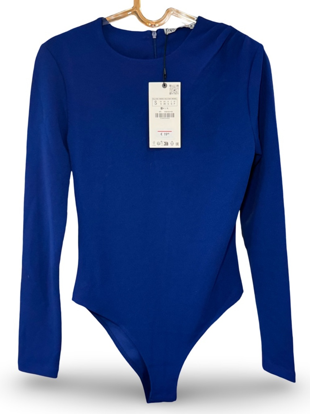 💙 Zara Royal‎ Blue Long Sleeve Bodysuit